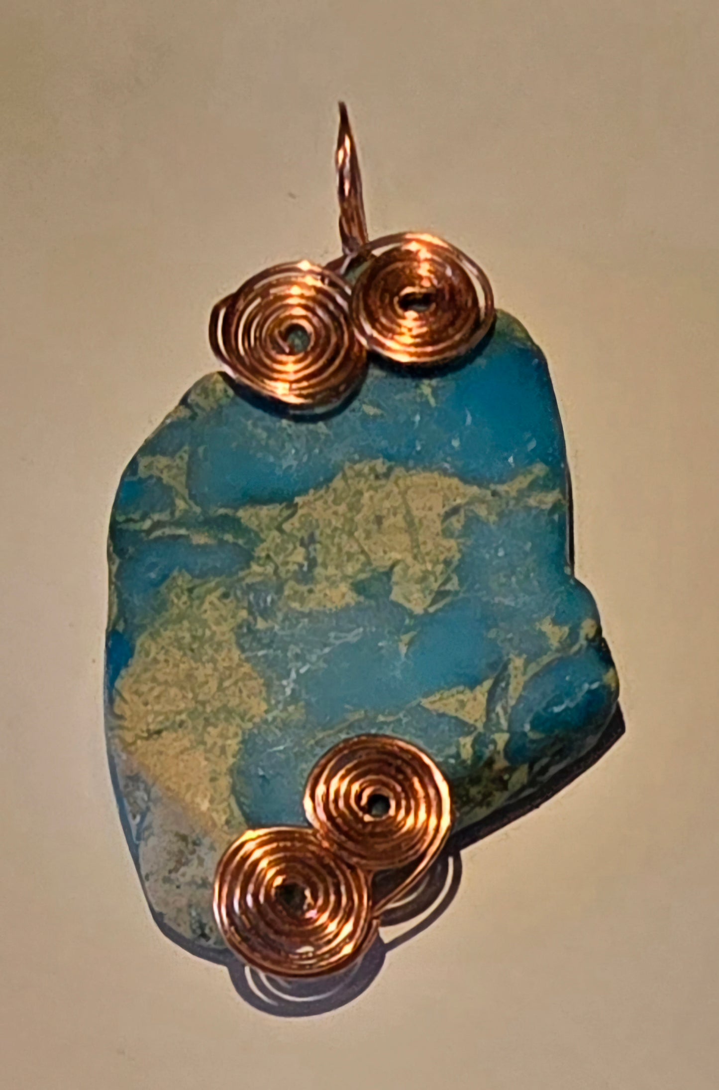 Wire Wrapped Turquoise Pendant